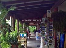 Shops across the road.