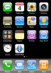 Screenshot of mobile phone